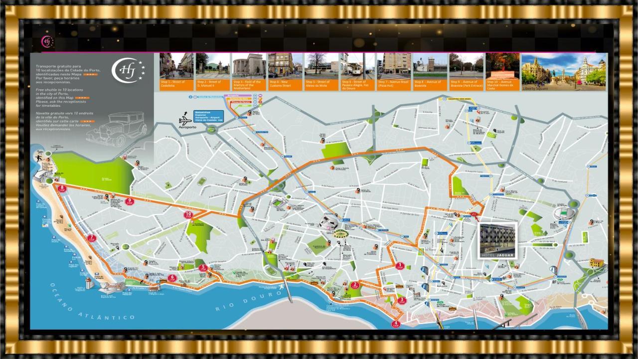 Hotel Jaguar Oporto - Airport To Hotel And City Center And Vice-Versa Is A Free And Continuous Shuttle Service From 7Am To 8Pm Zewnętrze zdjęcie